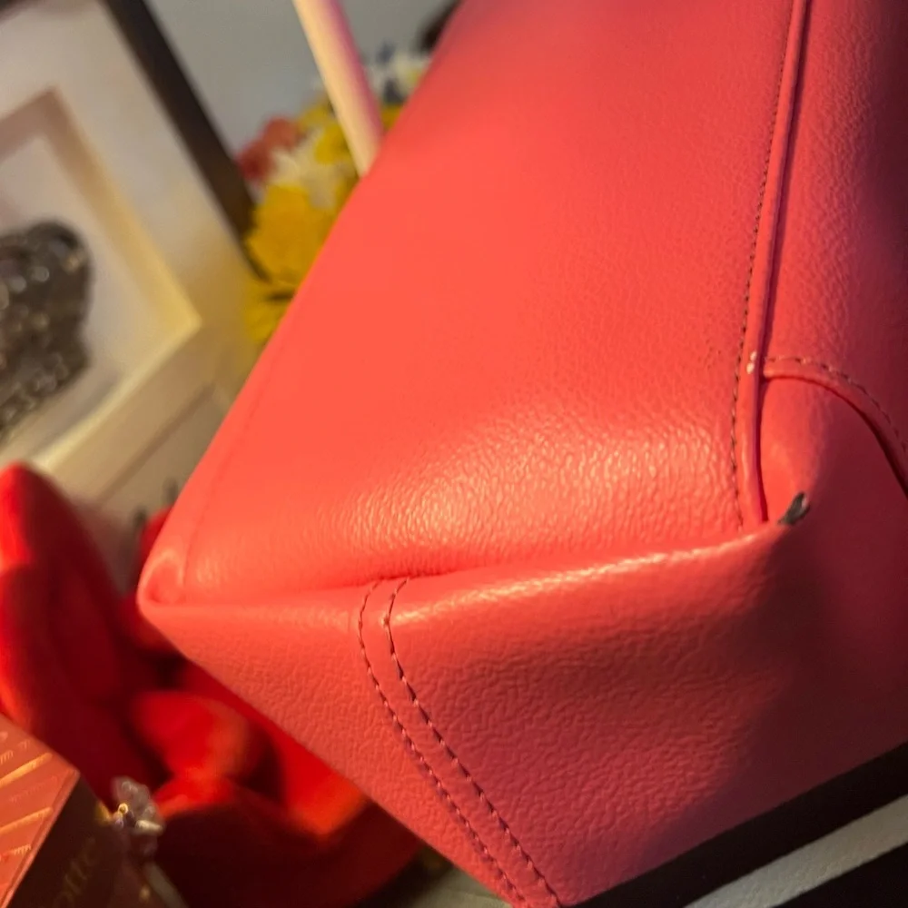 Kate Spade Tote - Blk/White/Hot Pink (Multi Color) EUC